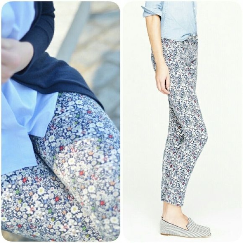 J. Crew Liberty Jeans in June Meadow Print